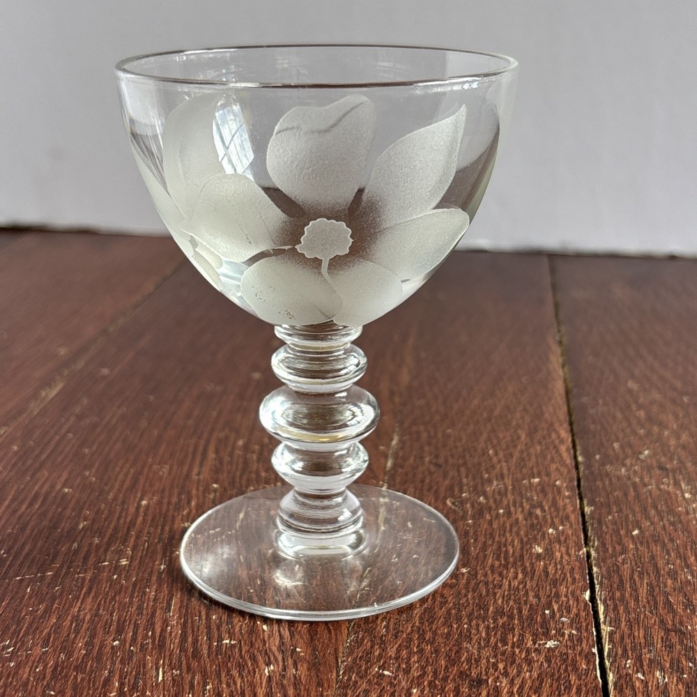 Clematis Liquor‎ Cocktail by Duncan & Miller 4 1/8" Blown USA